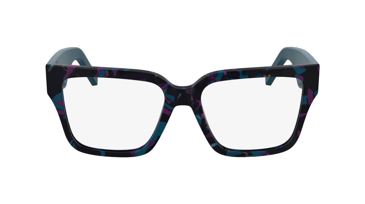 Occhiali da vista Karl Lagerfeld KL6201 (434) colore marble petrol forma rettangolare lenti colore - 4