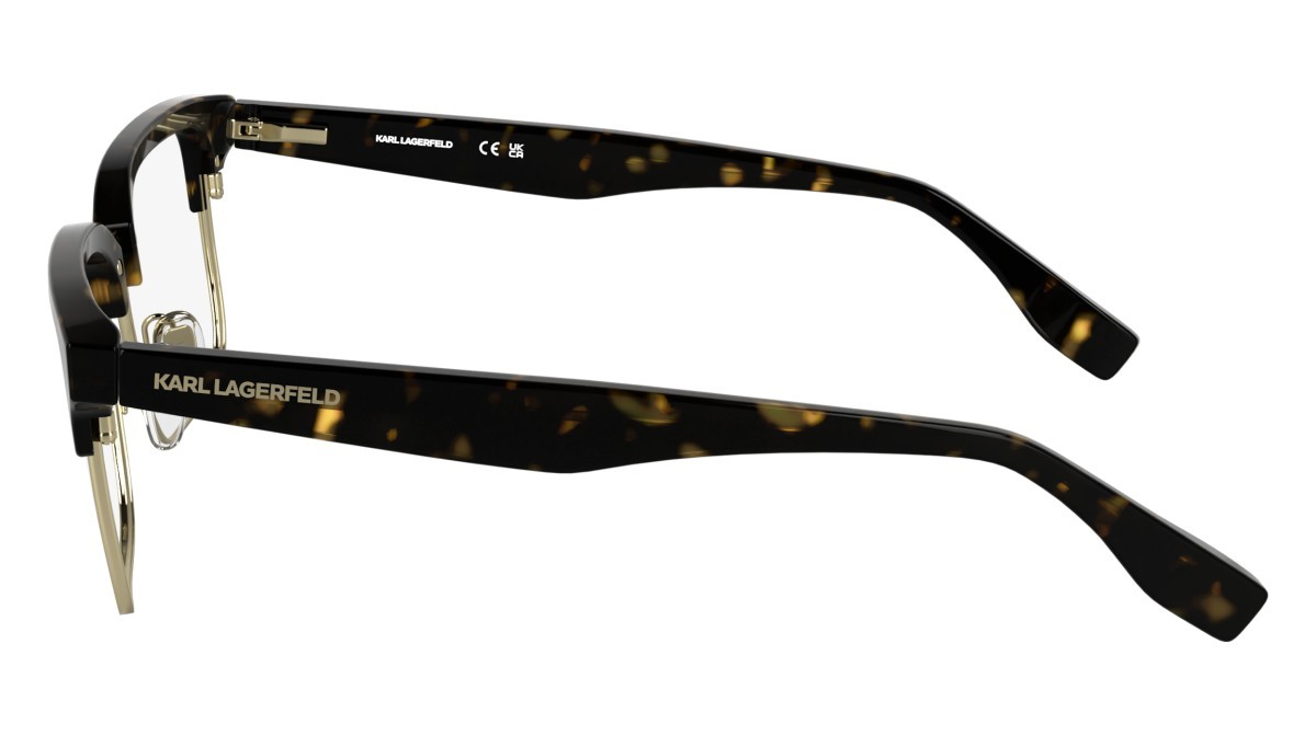 Occhiali da vista Karl Lagerfeld KL6202 (242) colore dark tortoise forma rettangolare lenti colore - 2