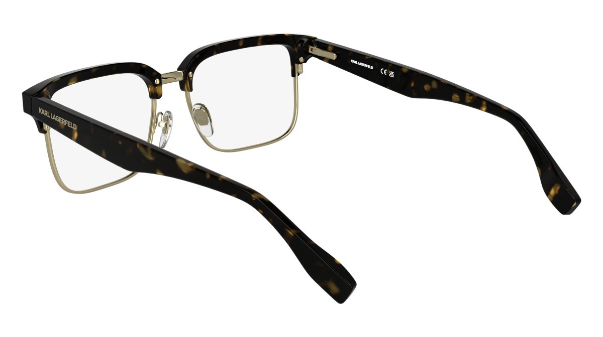 Occhiali da vista Karl Lagerfeld KL6202 (242) colore dark tortoise forma rettangolare lenti colore - 2