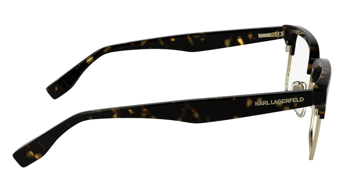 Occhiali da vista Karl Lagerfeld KL6202 (242) colore dark tortoise forma rettangolare lenti colore - 2