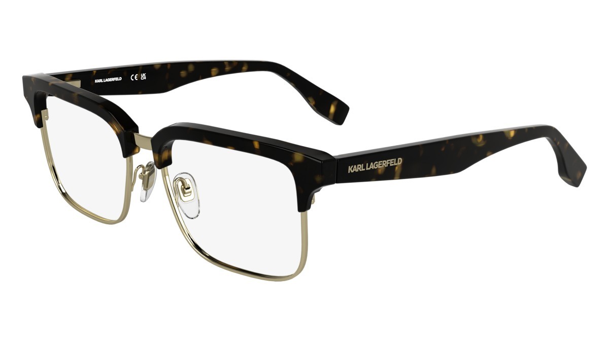 Occhiali da vista Karl Lagerfeld KL6202 (242) colore dark tortoise forma rettangolare lenti colore - 2