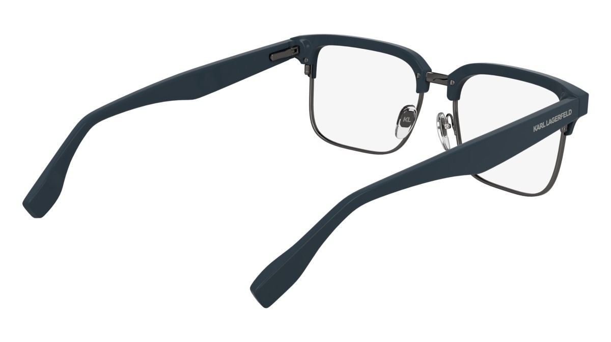 Occhiali da vista Karl Lagerfeld KL6202 (400) colore blue forma rettangolare lenti colore - 3