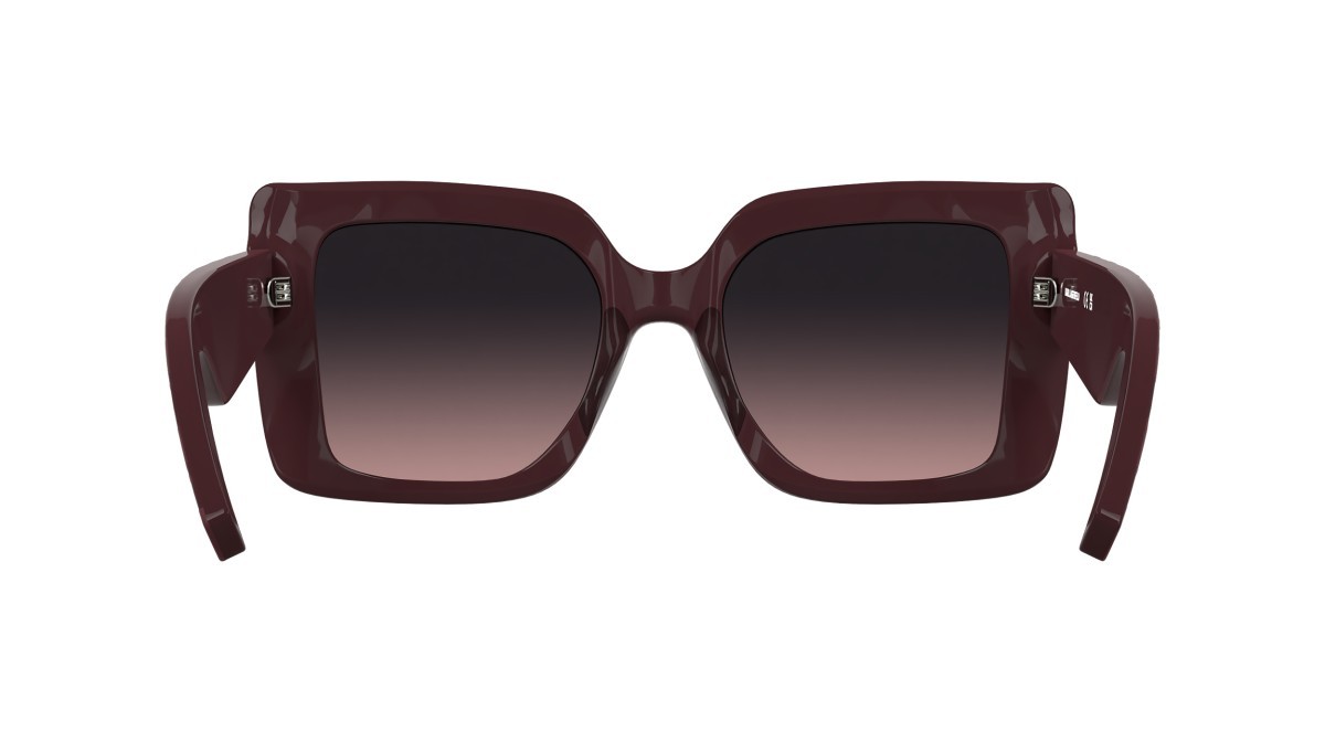 Occhiali da sole Karl Lagerfeld KL6203S (601) colore burgundy forma rettangolare lenti gradient violet/rose