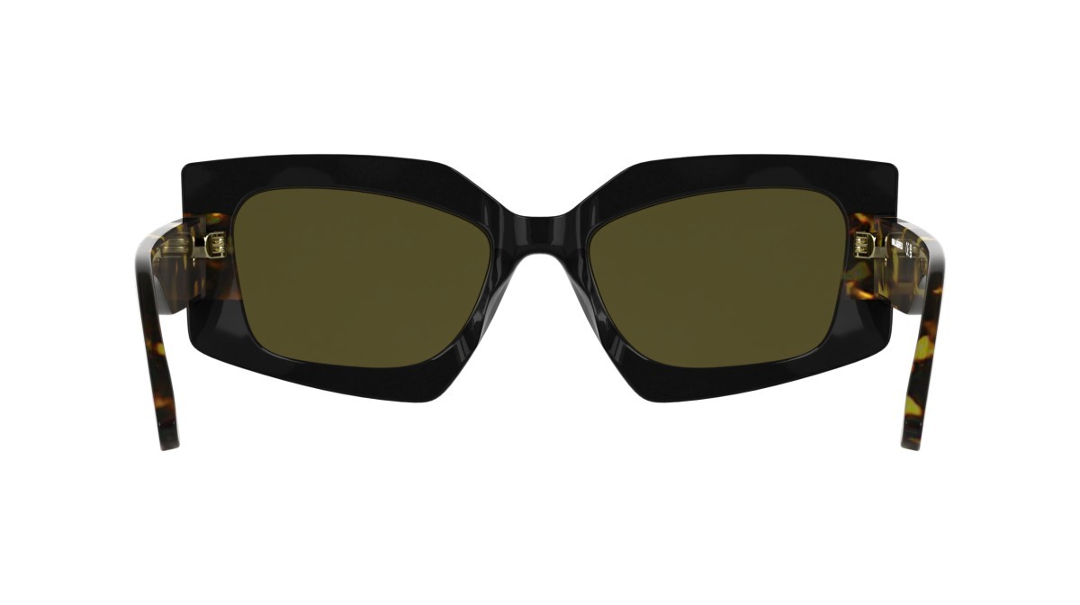 Occhiali da sole Karl Lagerfeld KL6206S (017) colore black/dark tortoise forma rettangolare lenti solid brown