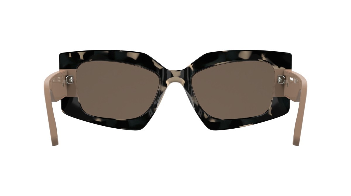 Occhiali da sole Karl Lagerfeld KL6206S (019) colore black tortoise/nude forma rettangolare lenti solid nude