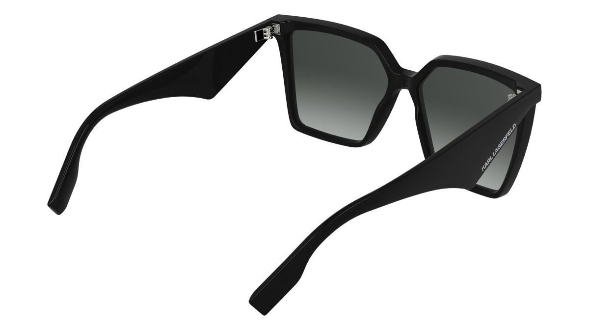 Occhiali da sole Karl Lagerfeld KL6207S (001) colore black forma rettangolare lenti gradient smoke