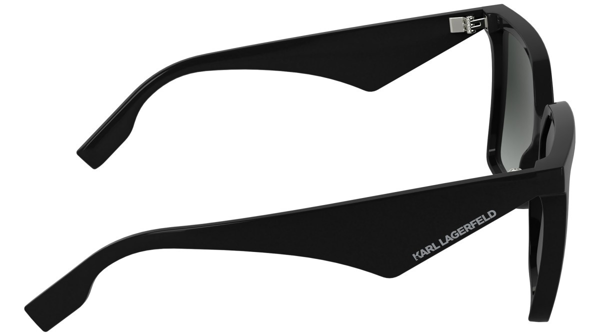 Occhiali da sole Karl Lagerfeld KL6207S (001) colore black forma rettangolare lenti gradient smoke