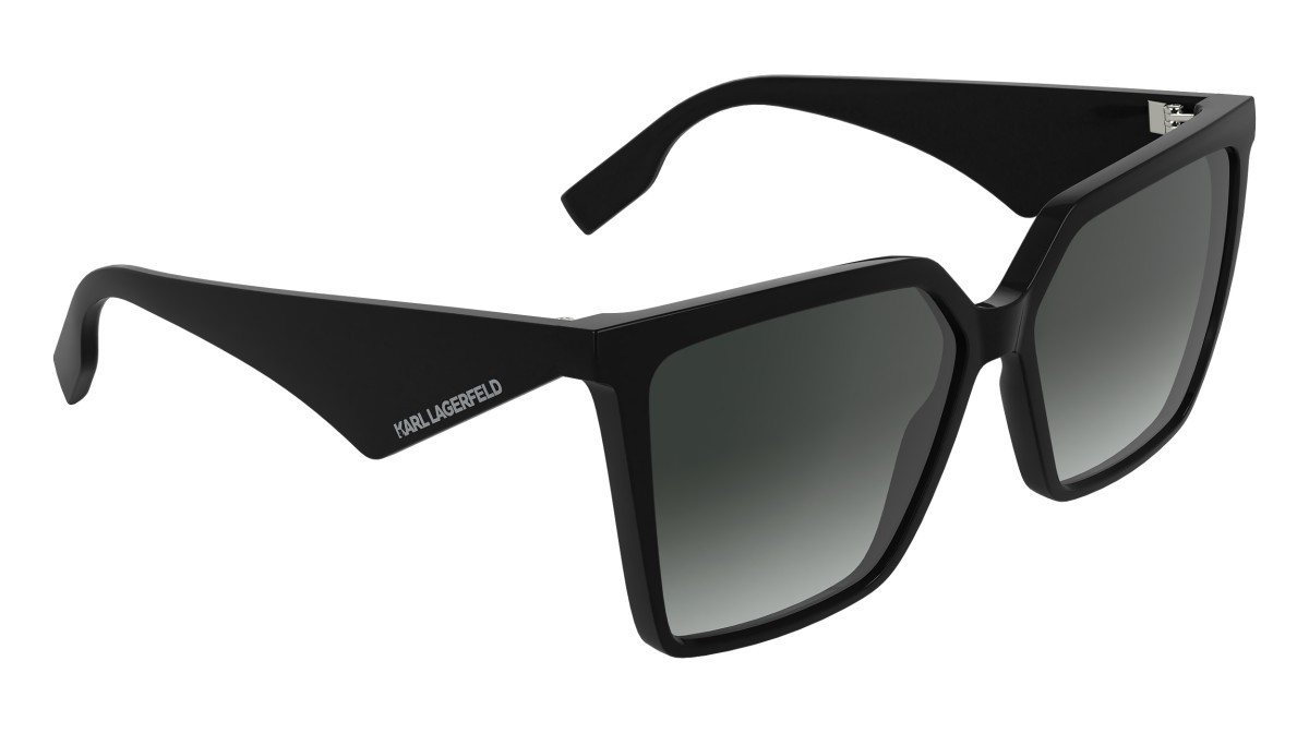 Occhiali da sole Karl Lagerfeld KL6207S (001) colore black forma rettangolare lenti gradient smoke