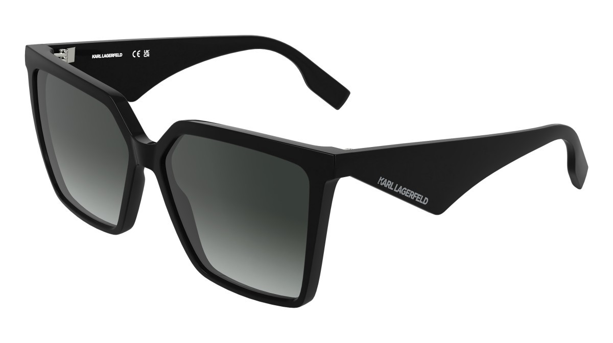 Occhiali da sole Karl Lagerfeld KL6207S (001) colore black forma rettangolare lenti gradient smoke