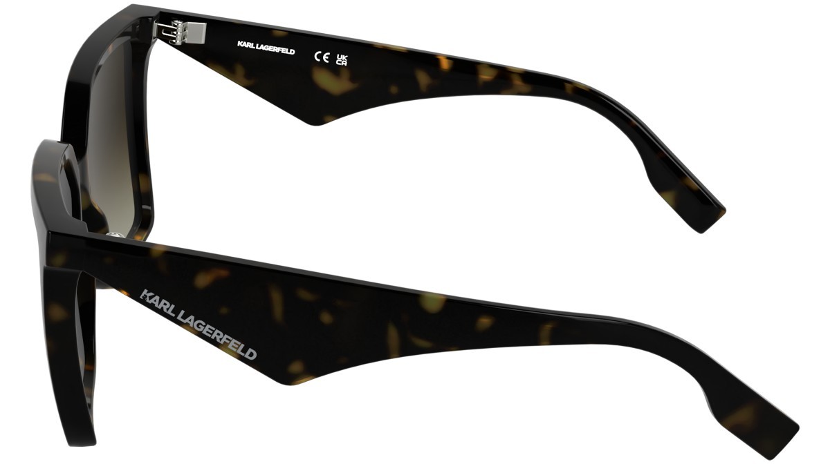 Occhiali da sole Karl Lagerfeld KL6207S (242) colore dark tortoise forma rettangolare lenti gradient brown