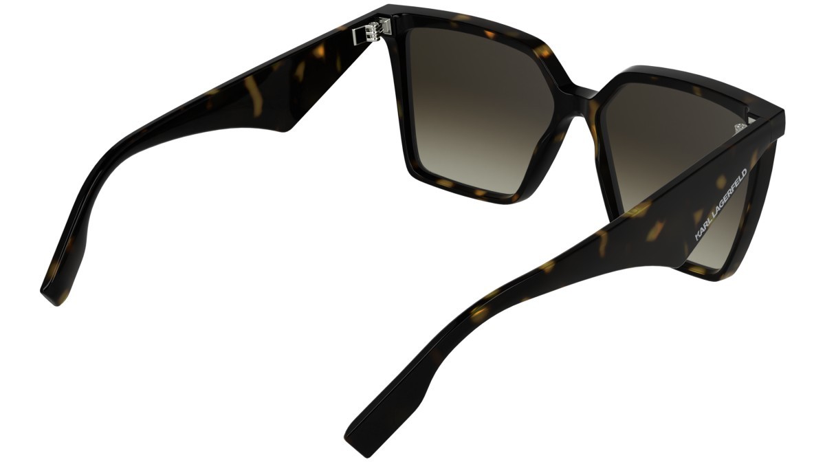 Occhiali da sole Karl Lagerfeld KL6207S (242) colore dark tortoise forma rettangolare lenti gradient brown