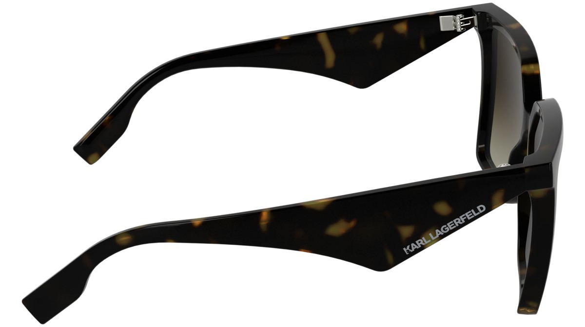 Occhiali da sole Karl Lagerfeld KL6207S (242) colore dark tortoise forma rettangolare lenti gradient brown