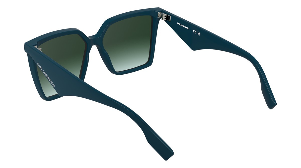 Sunglasses Karl Lagerfeld KL6207S (425) color petrol shape rectangle lenses gradient green