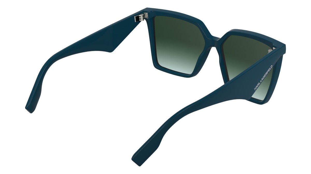 Sunglasses Karl Lagerfeld KL6207S (425) color petrol shape rectangle lenses gradient green