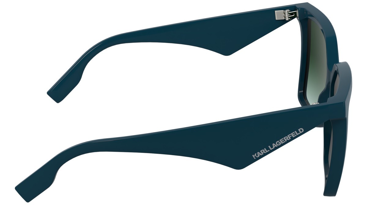 Sunglasses Karl Lagerfeld KL6207S (425) color petrol shape rectangle lenses gradient green