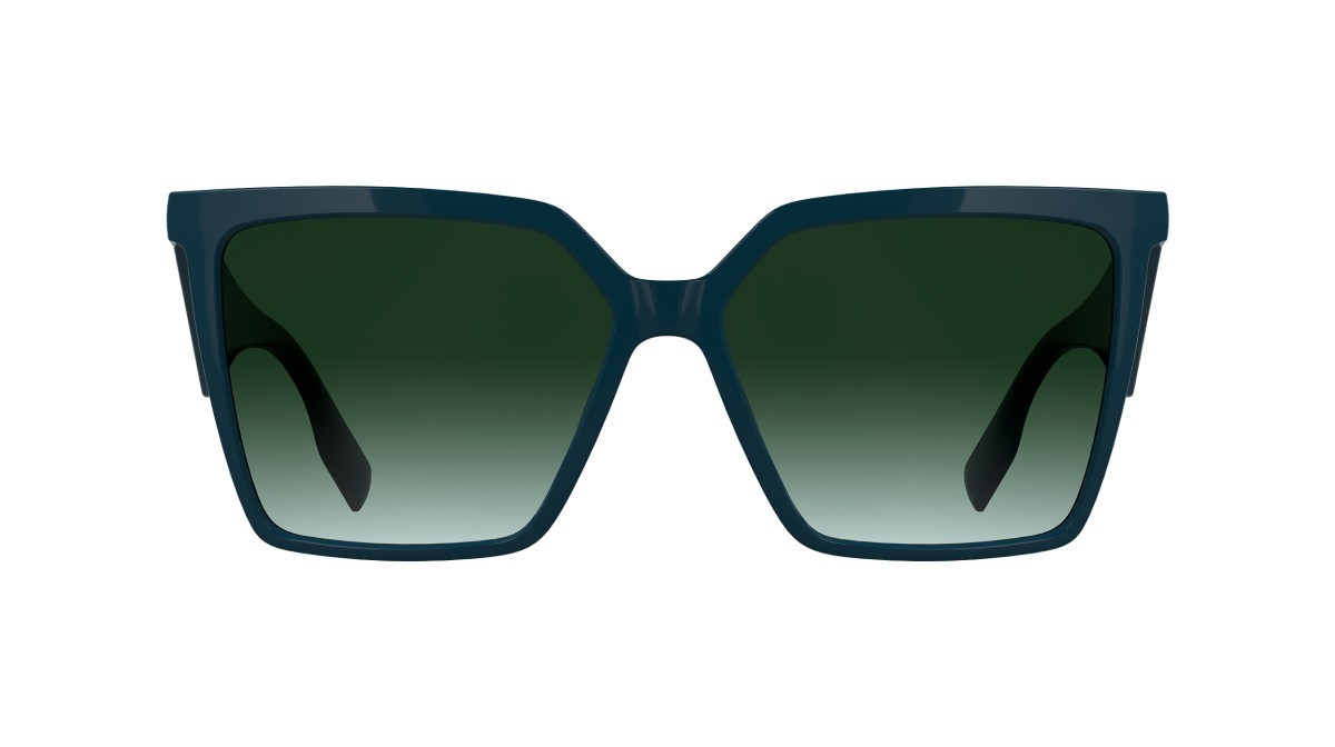 Sunglasses Karl Lagerfeld KL6207S (425) color petrol shape rectangle lenses gradient green