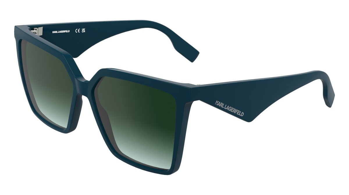 Sunglasses Karl Lagerfeld KL6207S (425) color petrol shape rectangle lenses gradient green