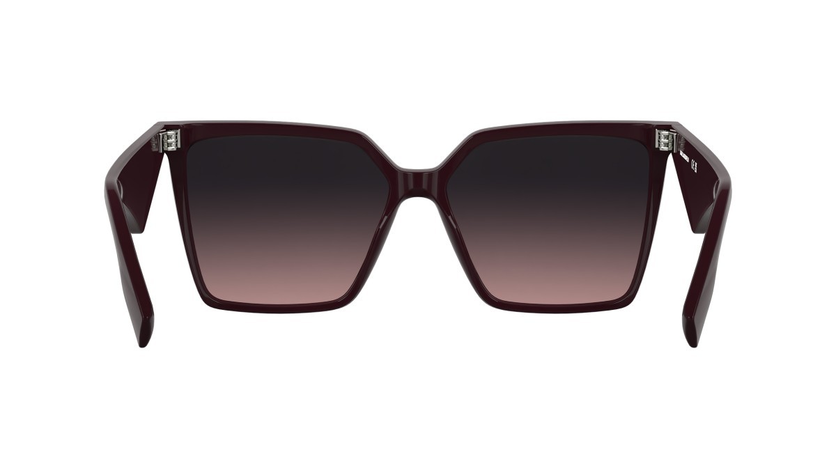 Occhiali da sole Karl Lagerfeld KL6207S (601) colore burgundy forma rettangolare lenti gradient violet rose