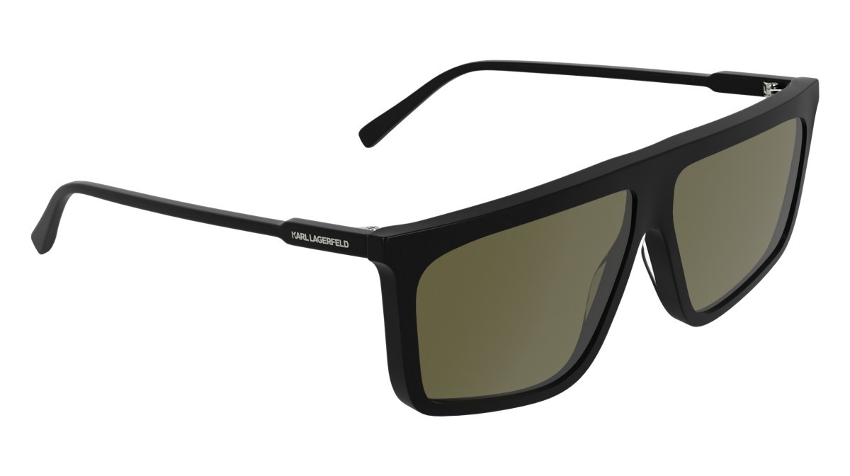 Occhiali da sole Karl Lagerfeld KL6210S (001) colore black forma navigator lenti solid brown