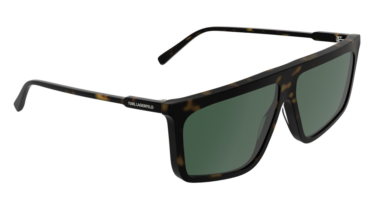 Occhiali da sole Karl Lagerfeld KL6210S (242) colore dark tortoise forma navigator lenti solid green