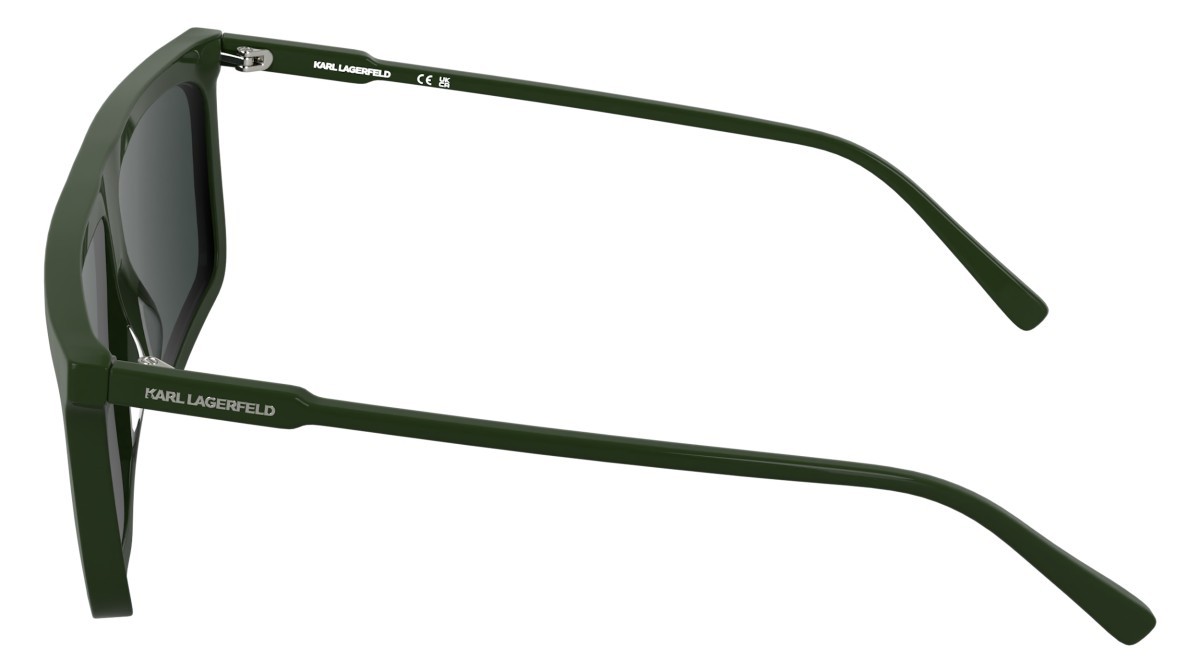 Occhiali da sole Karl Lagerfeld KL6210S (275) colore khaki forma navigator lenti solid smoke