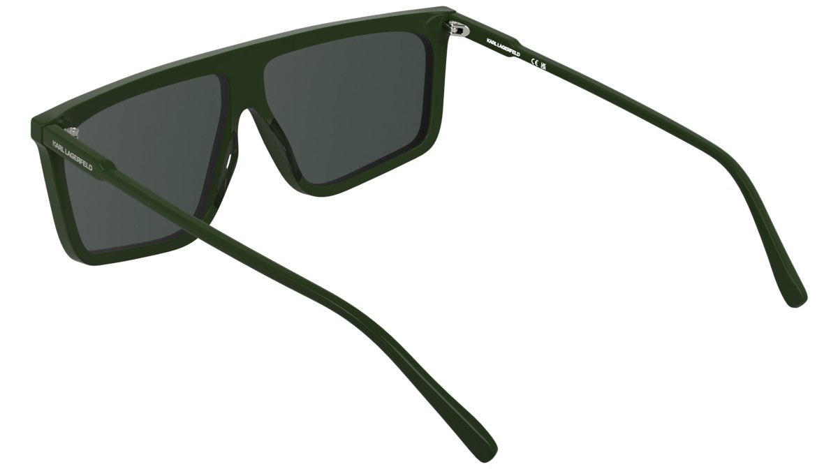 Occhiali da sole Karl Lagerfeld KL6210S (275) colore khaki forma navigator lenti solid smoke