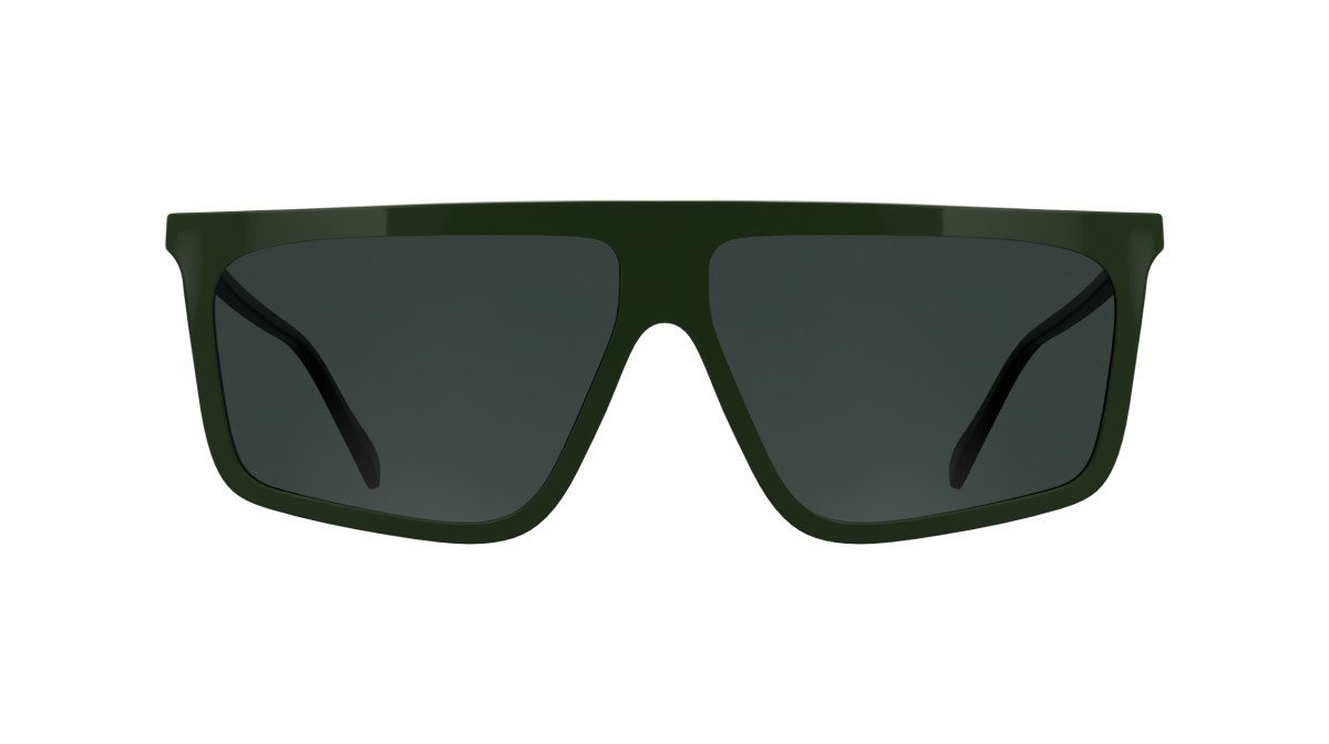 Occhiali da sole Karl Lagerfeld KL6210S (275) colore khaki forma navigator lenti solid smoke