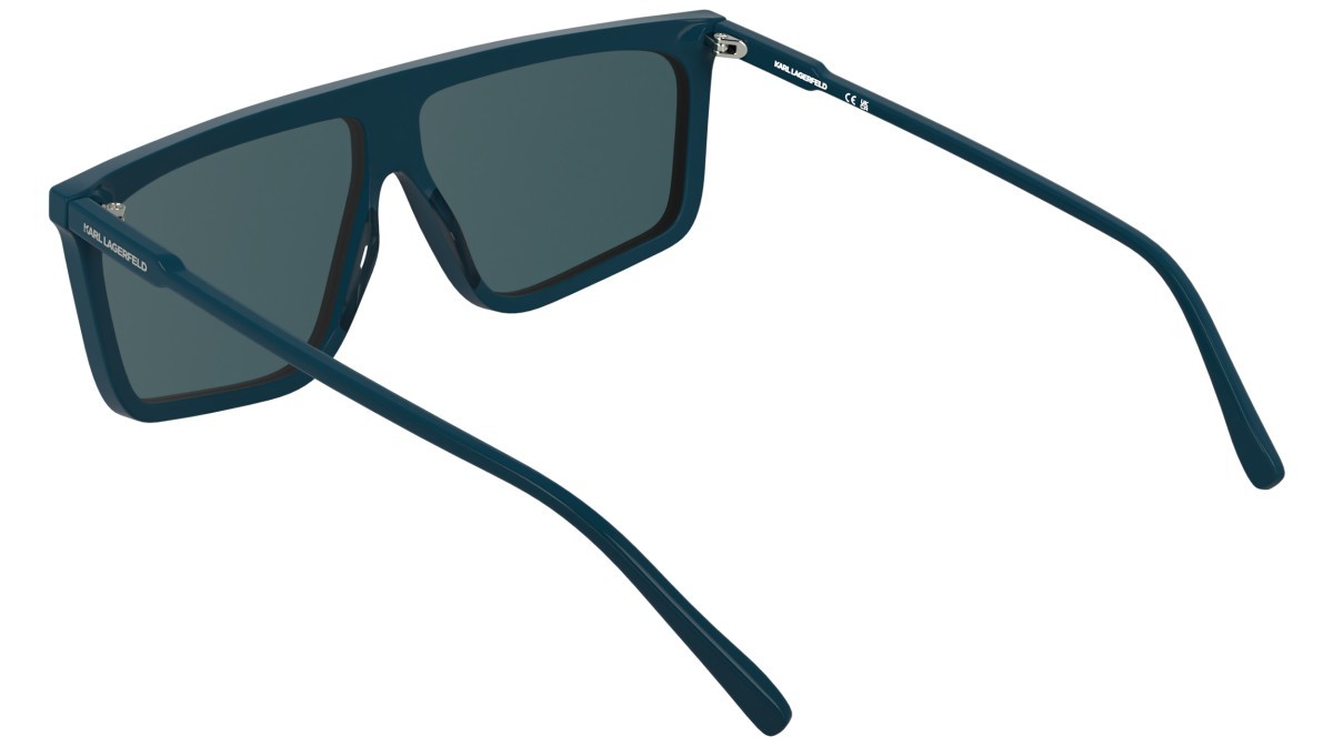 Occhiali da sole Karl Lagerfeld KL6210S (425) colore petrol forma navigator lenti solid blue