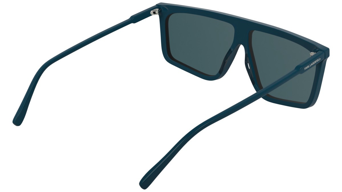 Occhiali da sole Karl Lagerfeld KL6210S (425) colore petrol forma navigator lenti solid blue