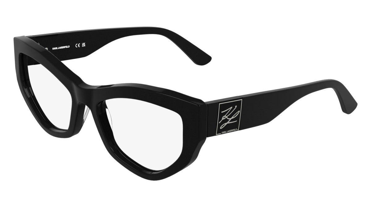 Eyeglasses Karl Lagerfeld KL6211 (001) color black shape cat eye 