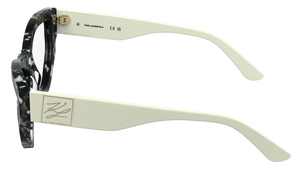 Occhiali da vista Karl Lagerfeld KL6211 (016) colore marble black forma cat eye 