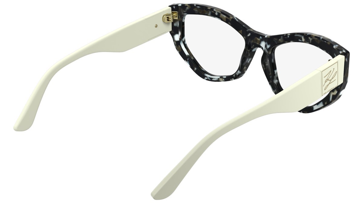 Occhiali da vista Karl Lagerfeld KL6211 (016) colore marble black forma cat eye 
