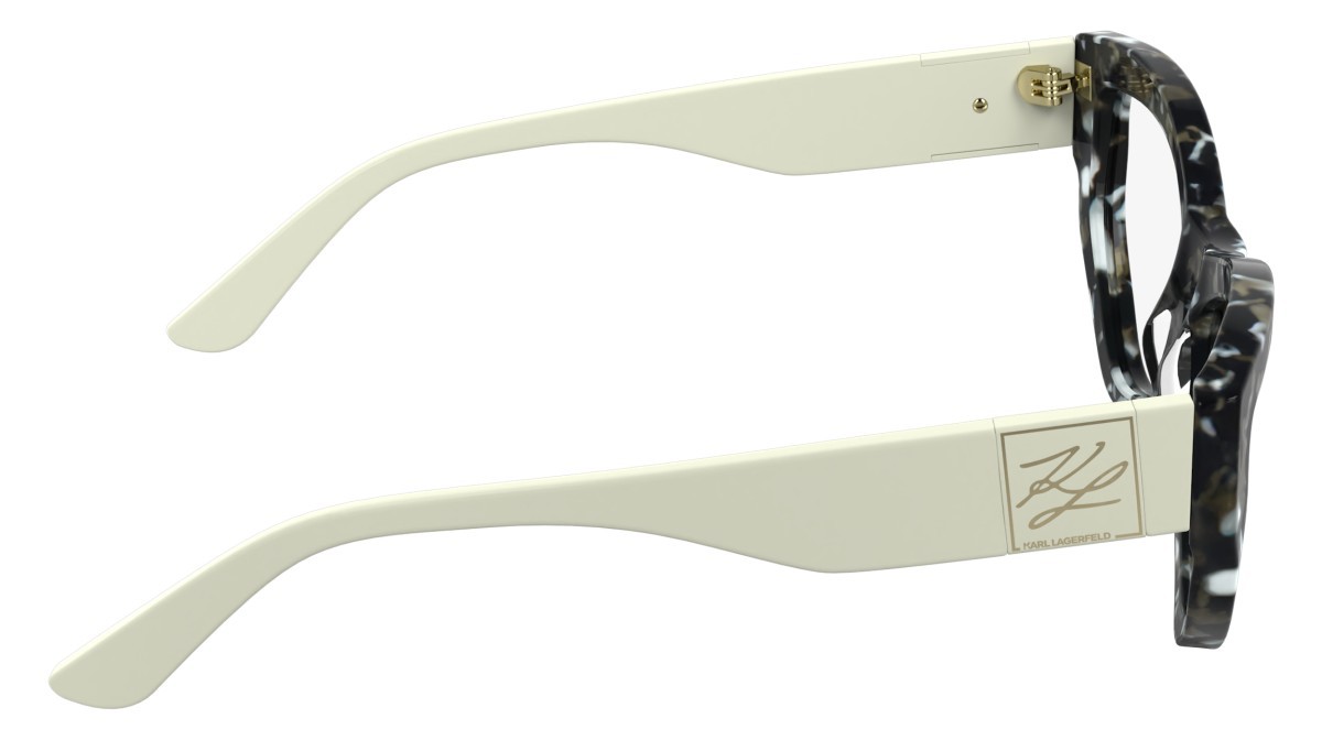 Occhiali da vista Karl Lagerfeld KL6211 (016) colore marble black forma cat eye 