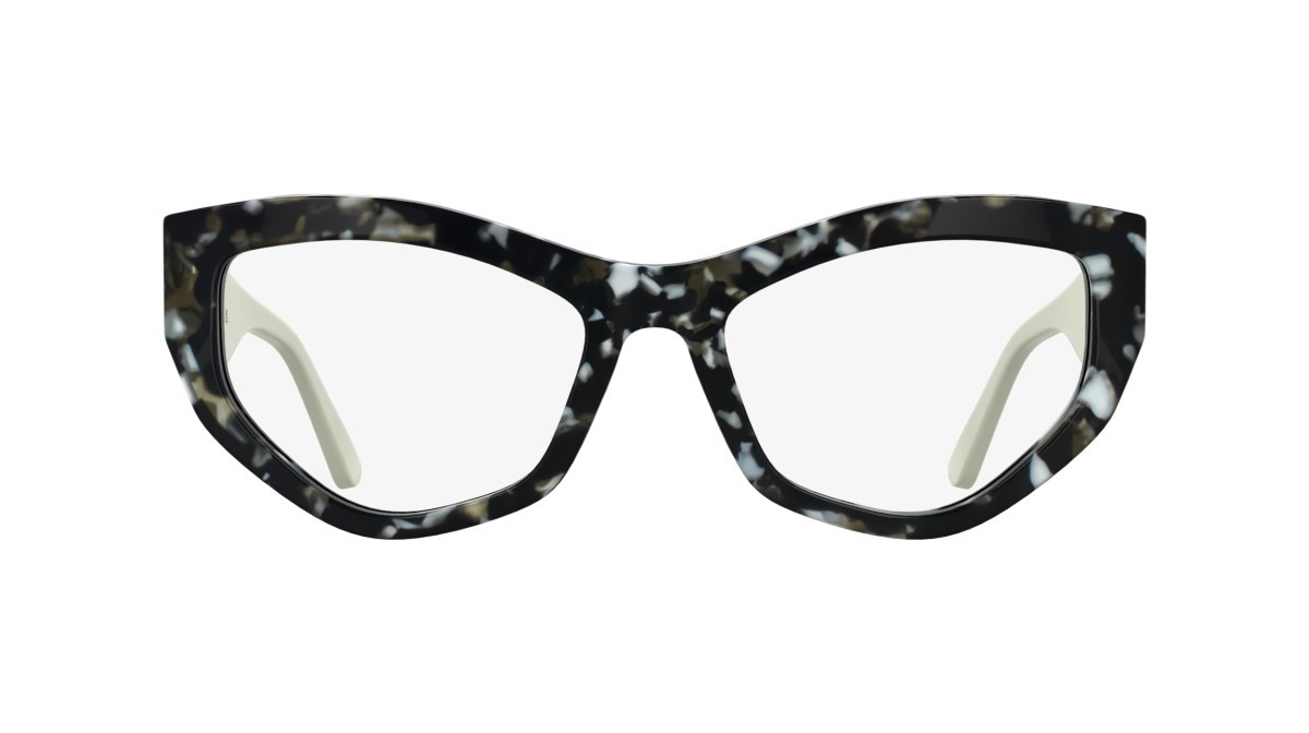 Occhiali da vista Karl Lagerfeld KL6211 (016) colore marble black forma cat eye 