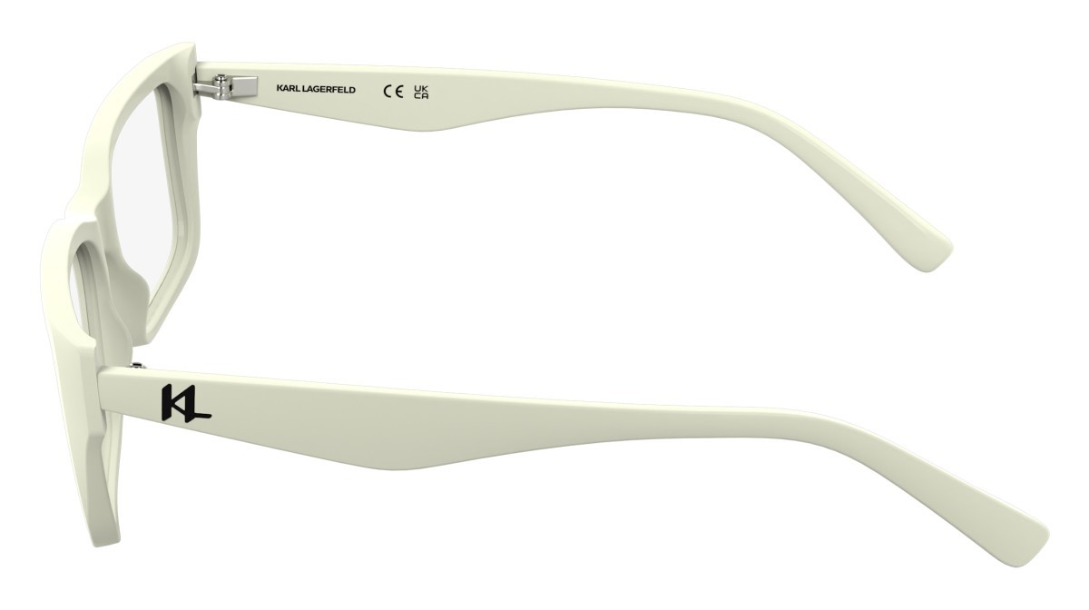 Eyeglasses Karl Lagerfeld KL6212 (105) color white shape rectangle 