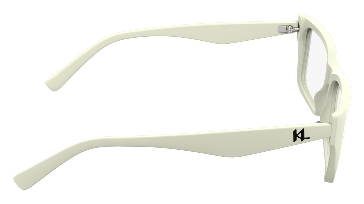 Eyeglasses Karl Lagerfeld KL6212 (105) color white shape rectangle 