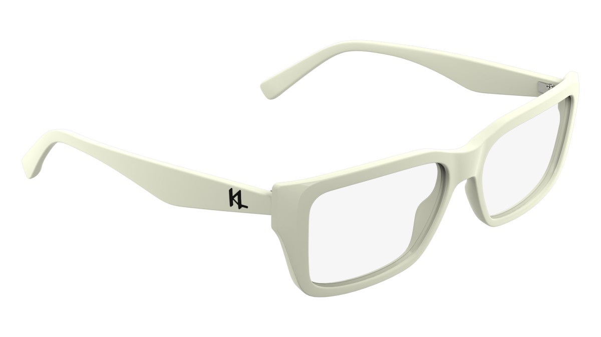 Eyeglasses Karl Lagerfeld KL6212 (105) color white shape rectangle 