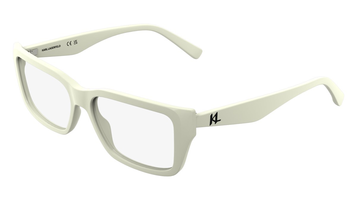 Eyeglasses Karl Lagerfeld KL6212 (105) color white shape rectangle 