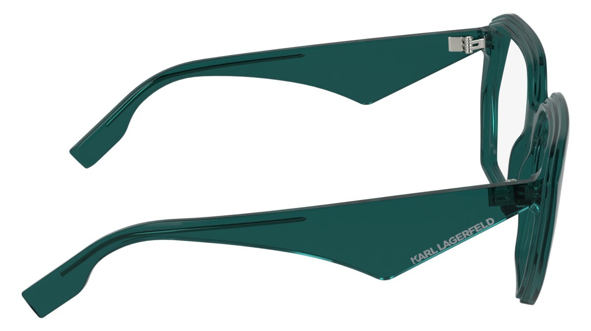 Occhiali da vista Karl Lagerfeld KL6213 (425) colore petrol forma rettangolare 