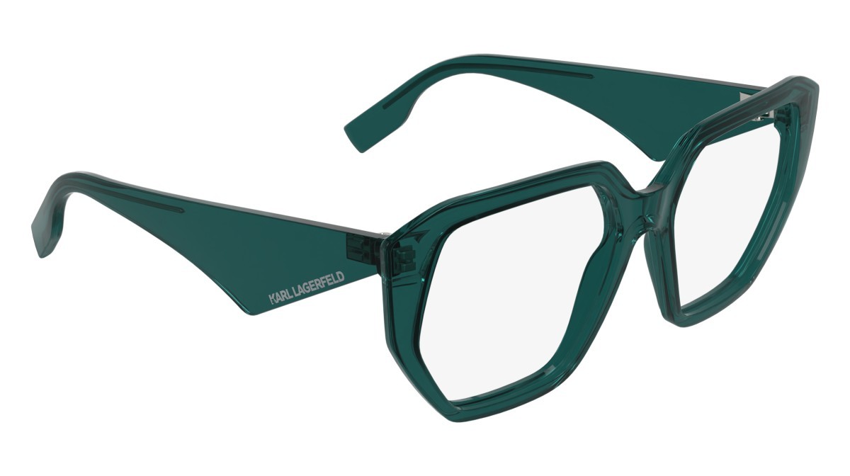 Occhiali da vista Karl Lagerfeld KL6213 (425) colore petrol forma rettangolare 