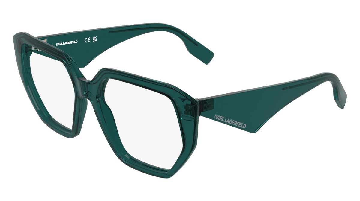 Occhiali da vista Karl Lagerfeld KL6213 (425) colore petrol forma rettangolare 