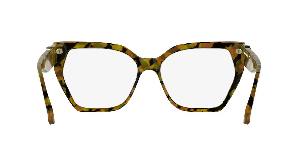 Eyeglasses Karl Lagerfeld KL6214 (212) color striped brown shape rectangle 