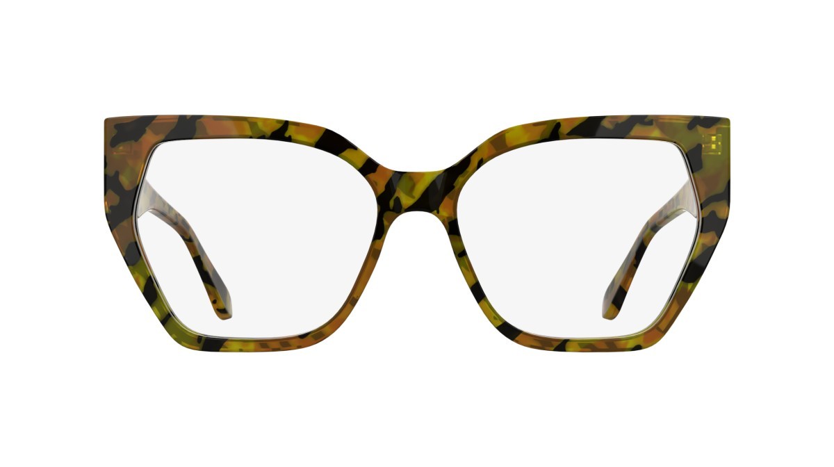 Eyeglasses Karl Lagerfeld KL6214 (212) color striped brown shape rectangle 