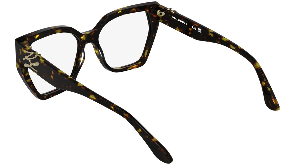 Occhiali da vista Karl Lagerfeld KL6214 (242) colore dark tortoise forma rettangolare 