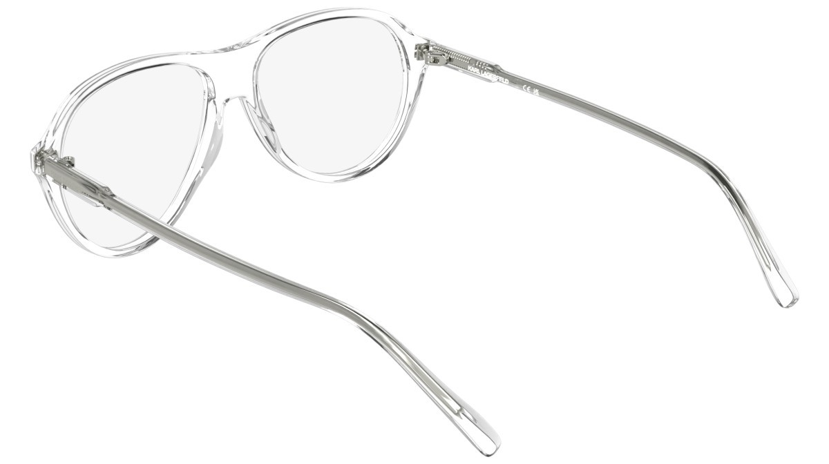 Occhiali da vista Karl Lagerfeld KL6217 (000) colore crystal clear forma aviator 
