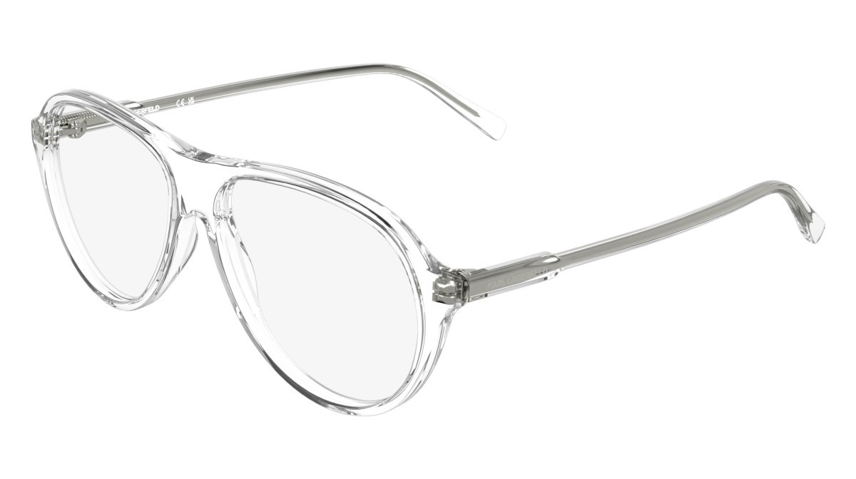 Occhiali da vista Karl Lagerfeld KL6217 (000) colore crystal clear forma aviator 