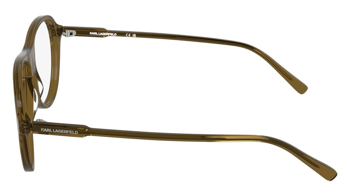 Occhiali da vista Karl Lagerfeld KL6217 (210) colore light brown forma aviator 