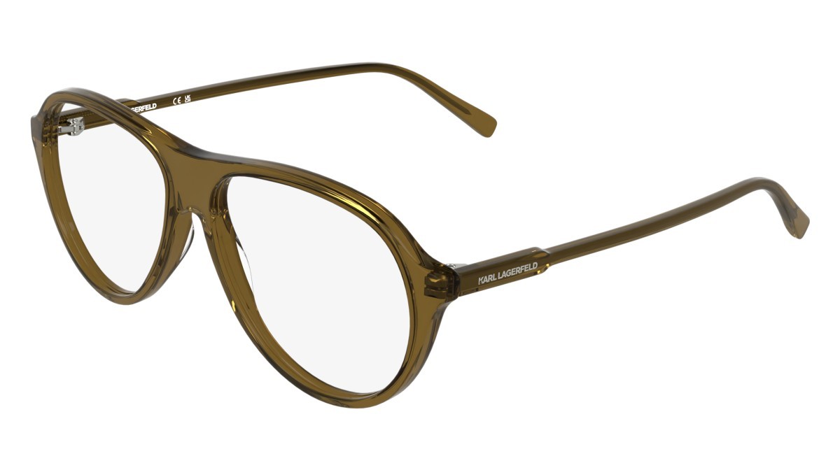 Occhiali da vista Karl Lagerfeld KL6217 (210) colore light brown forma aviator 