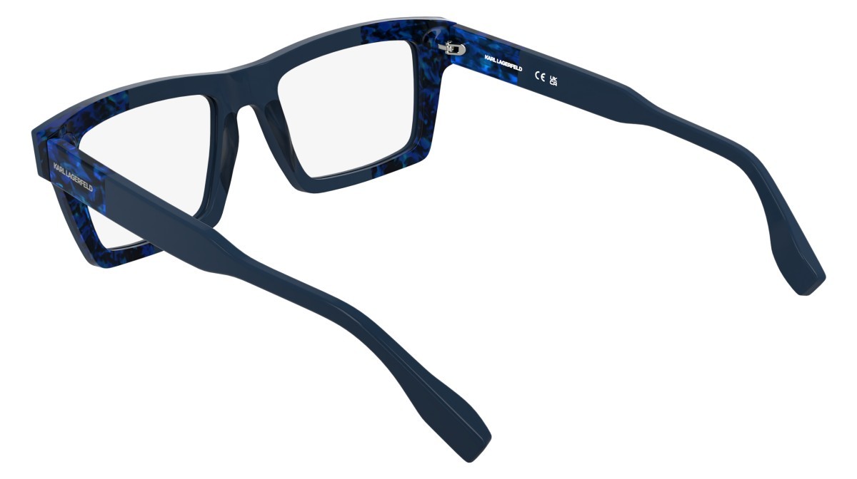 Occhiali da vista Karl Lagerfeld KL6218 (434) colore blue/marble blue forma rettangolare 