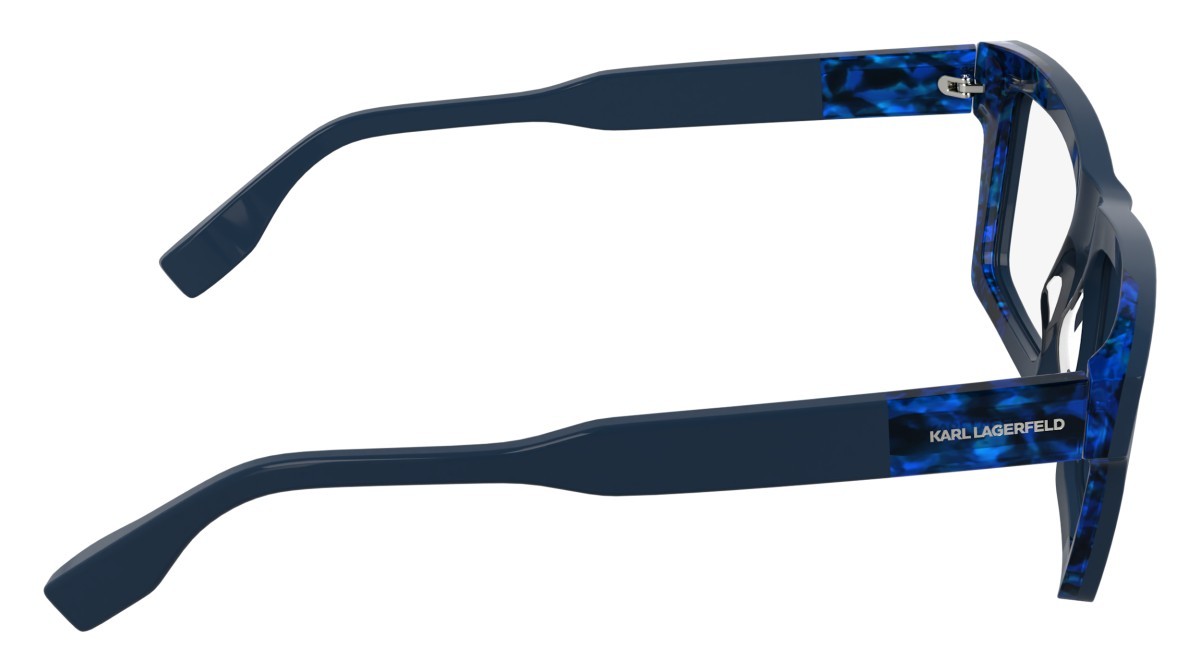 Occhiali da vista Karl Lagerfeld KL6218 (434) colore blue/marble blue forma rettangolare 